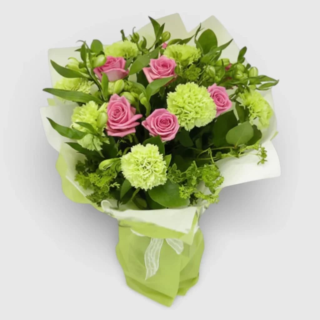 Bouquet de roses et de chrysanthèmes ' Mon inspiration '