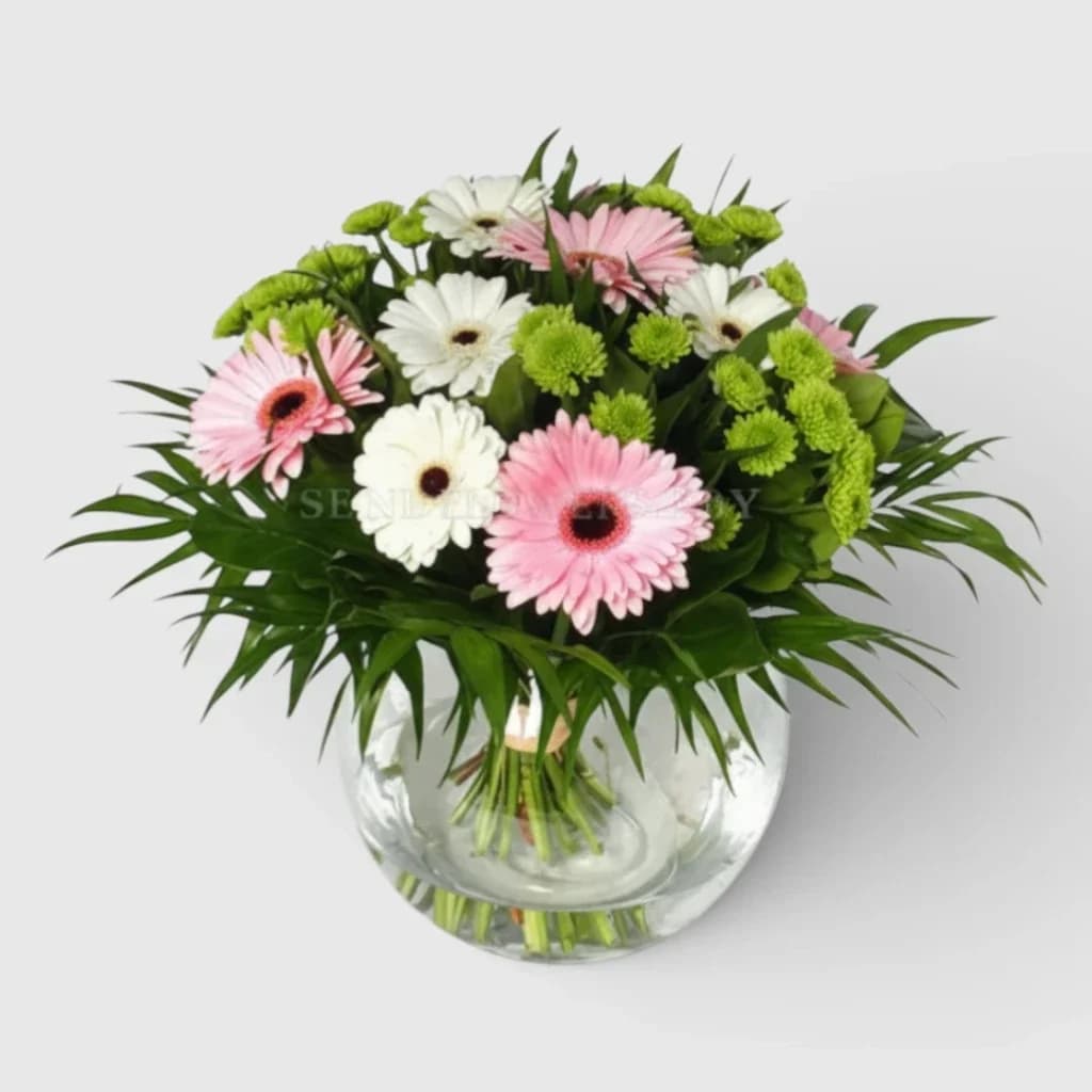 Bouquet de chrysanthèmes ' Pour la plus, la plus… '