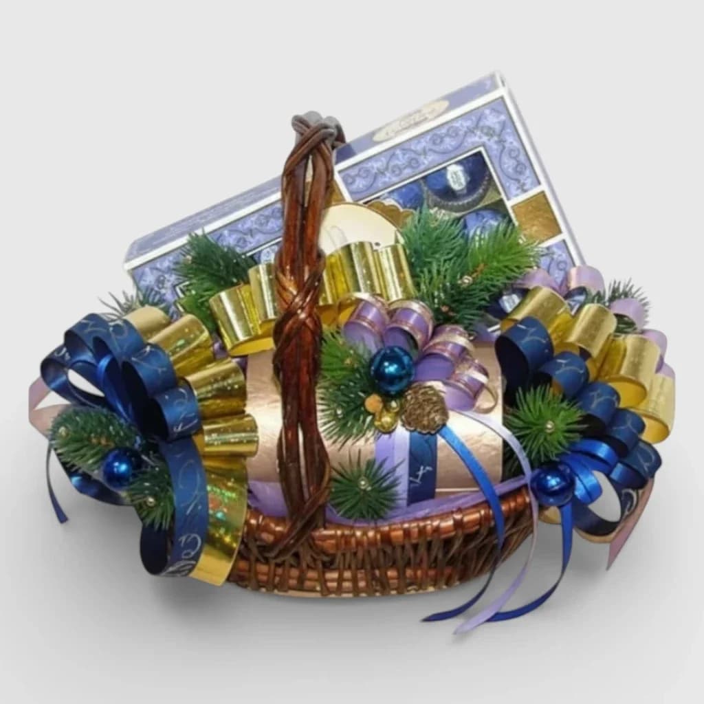 Panier cadeau ' Avec les Meilleurs Vœux '