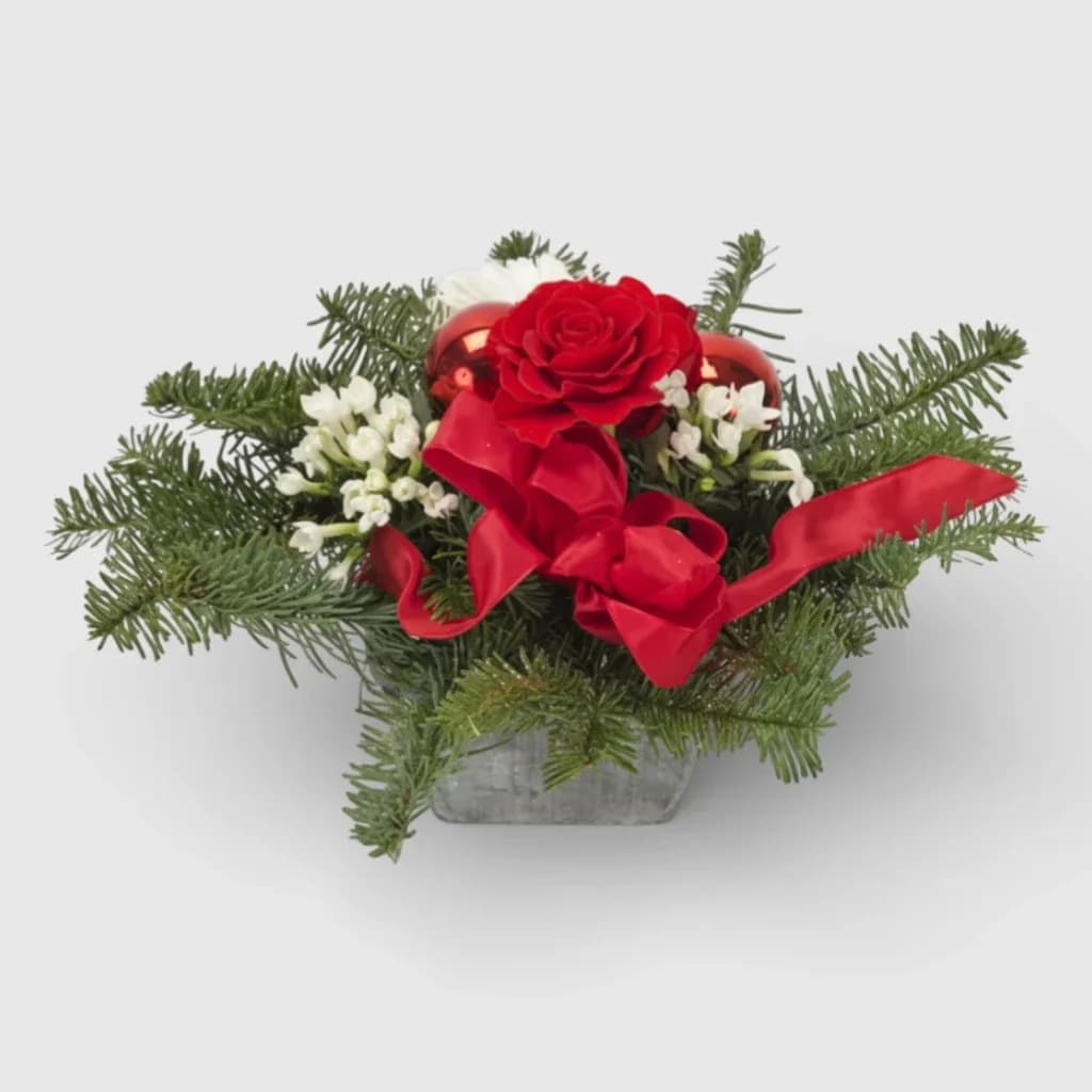Composition florale classique ' Rose Rouge '
