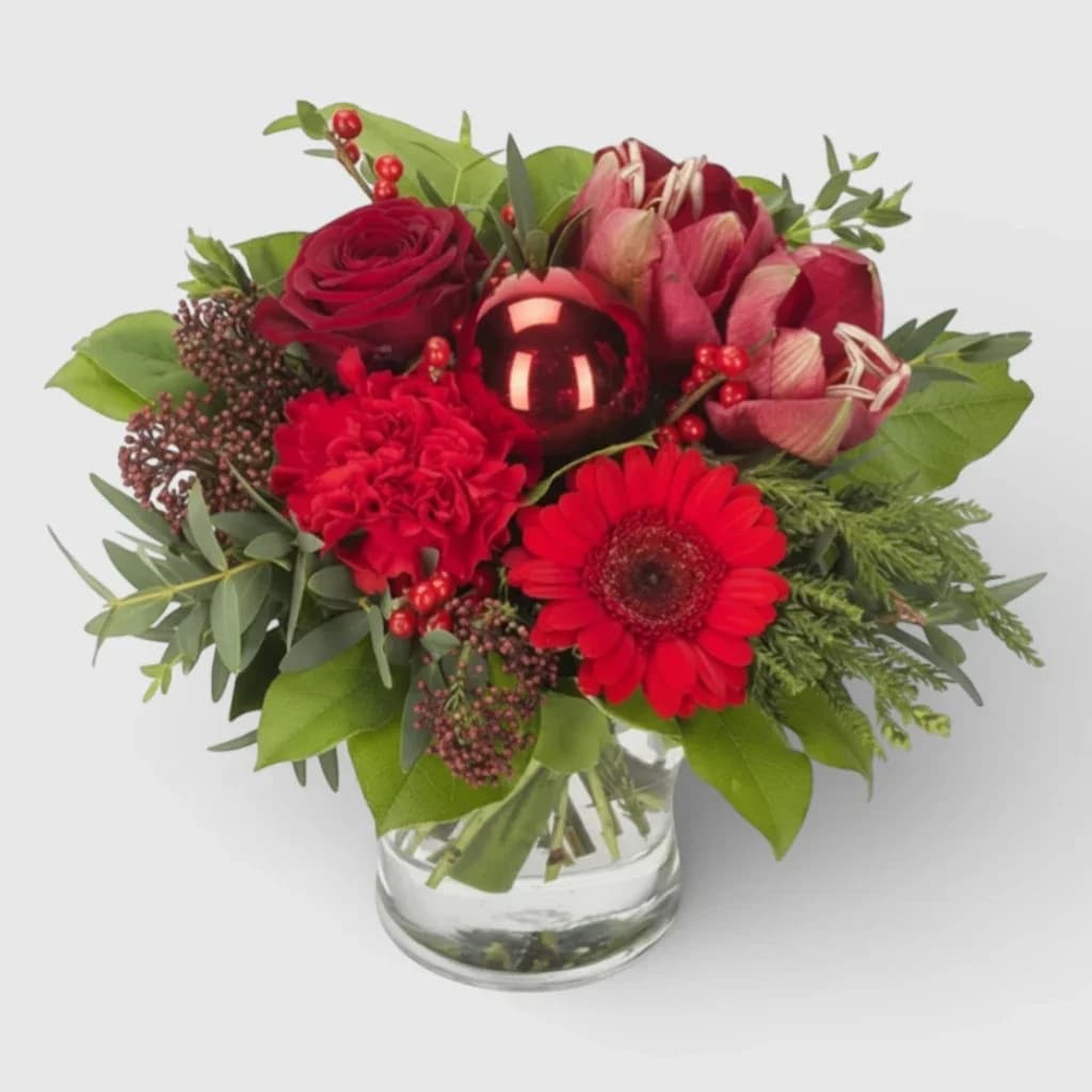 Bouquet de fleurs de Noël ' Sourire de Noël '