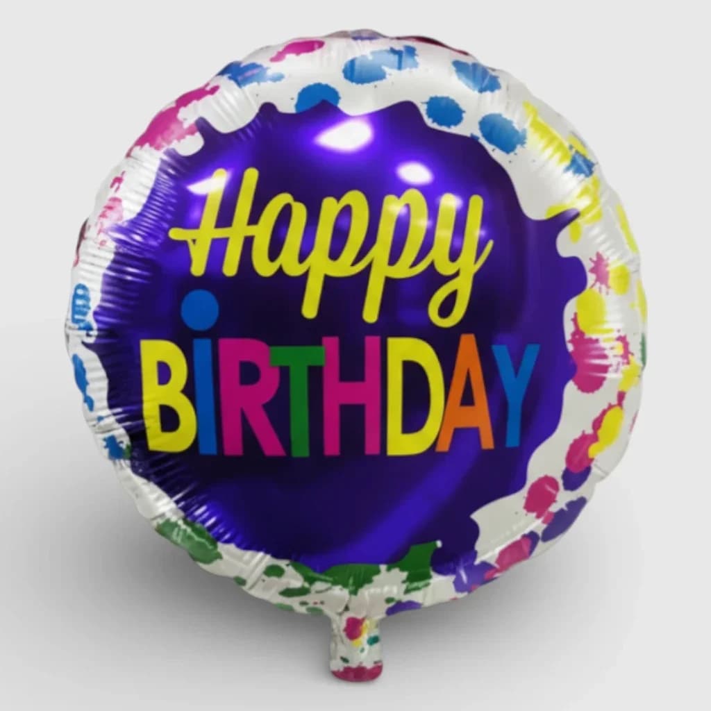 Фольгированный шарик "Happy Birthday", №1