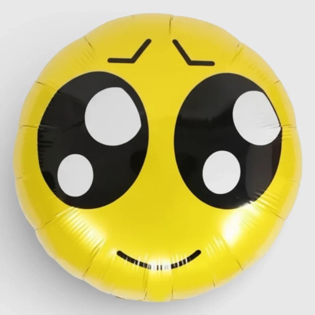 Ballon en aluminium ' Smiley triste ', n° 1