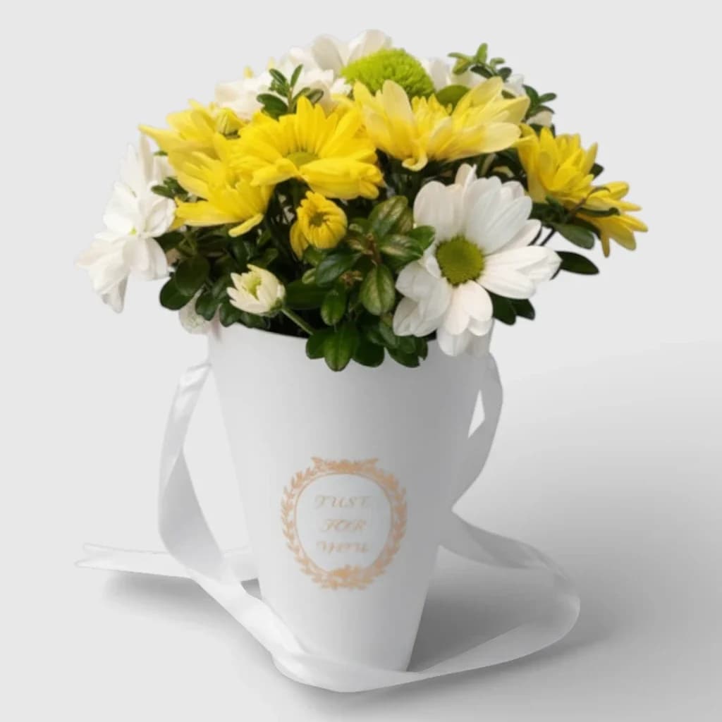 Fleurs dans la boîte ' Chrysanthèmes '