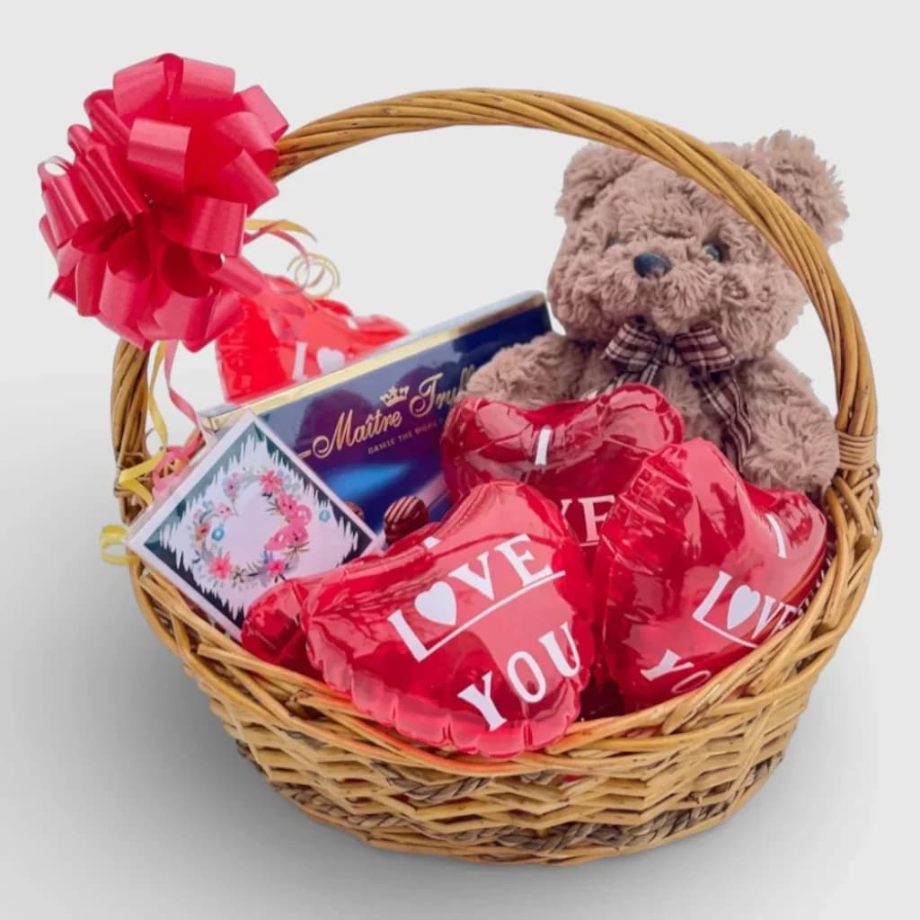 Panier cadeau ' Jour des amoureux '