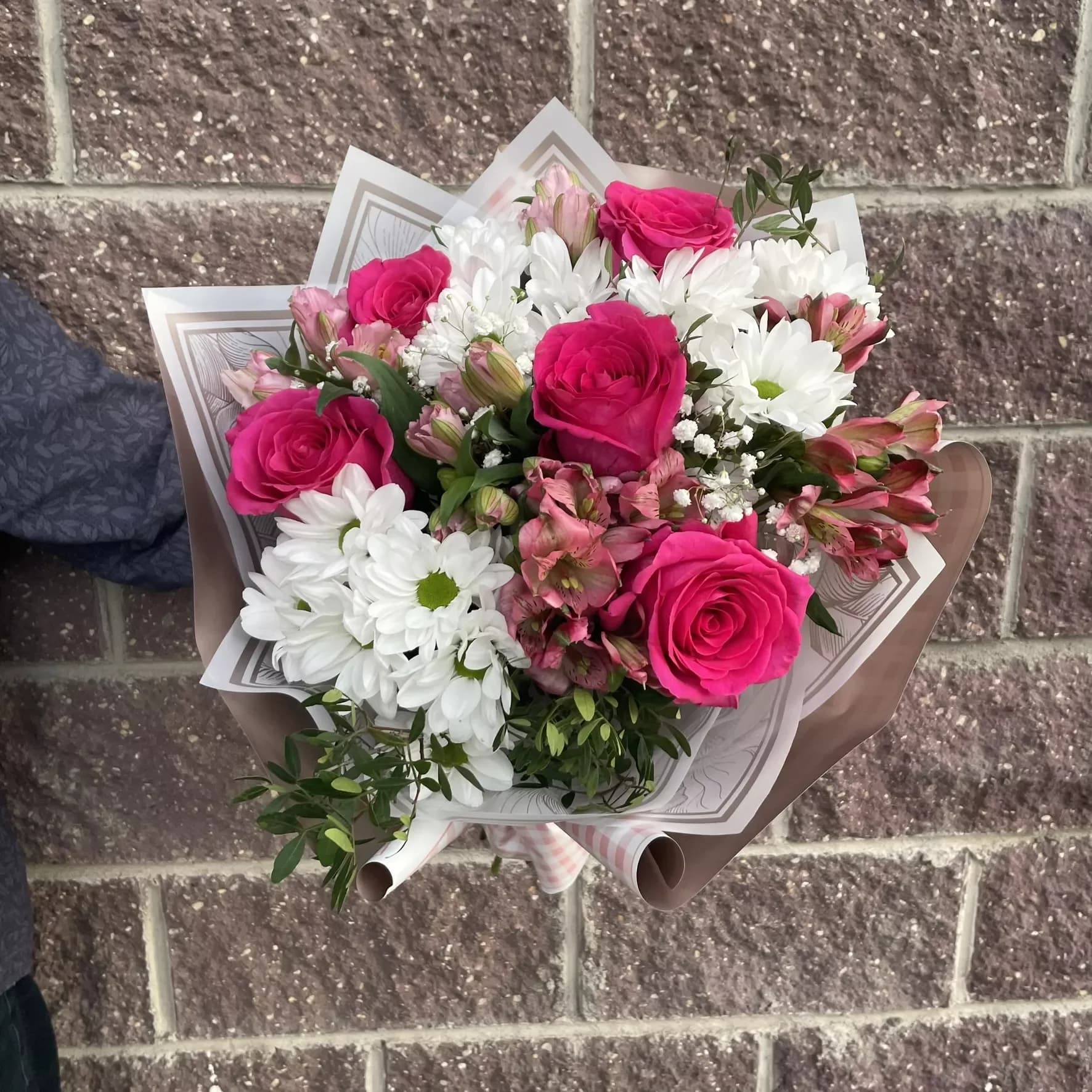 Bouquet ' Extase rose '
