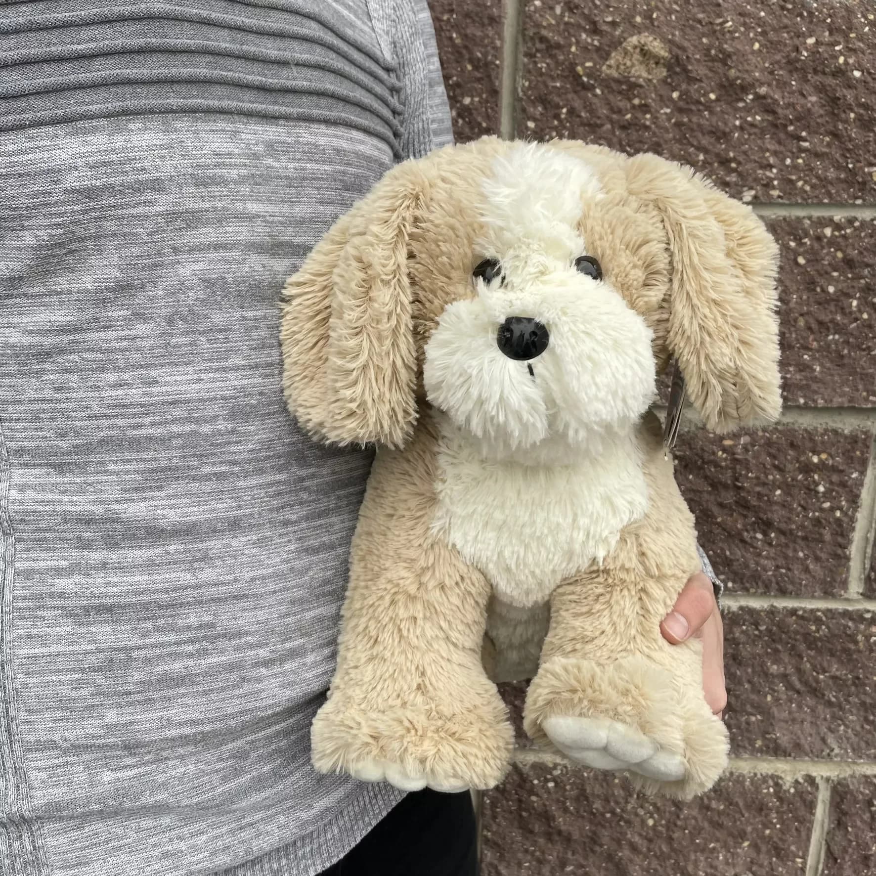 Peluche chien ' Bouff ', couleur café