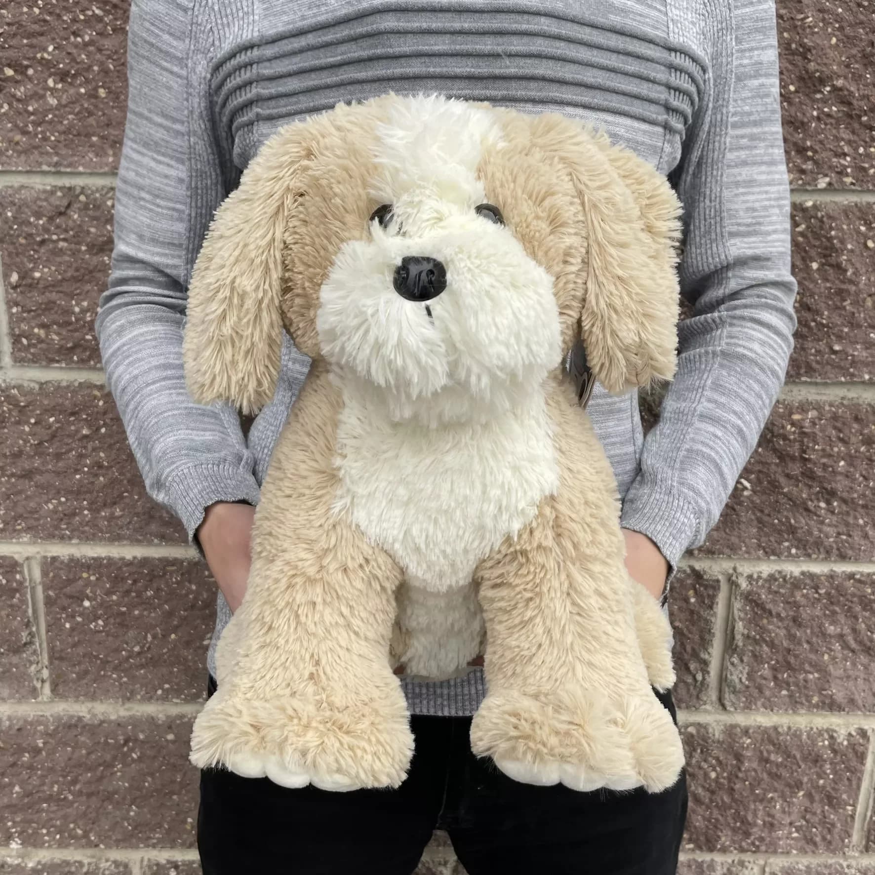 Peluche chien ' Bouff ', couleur café
