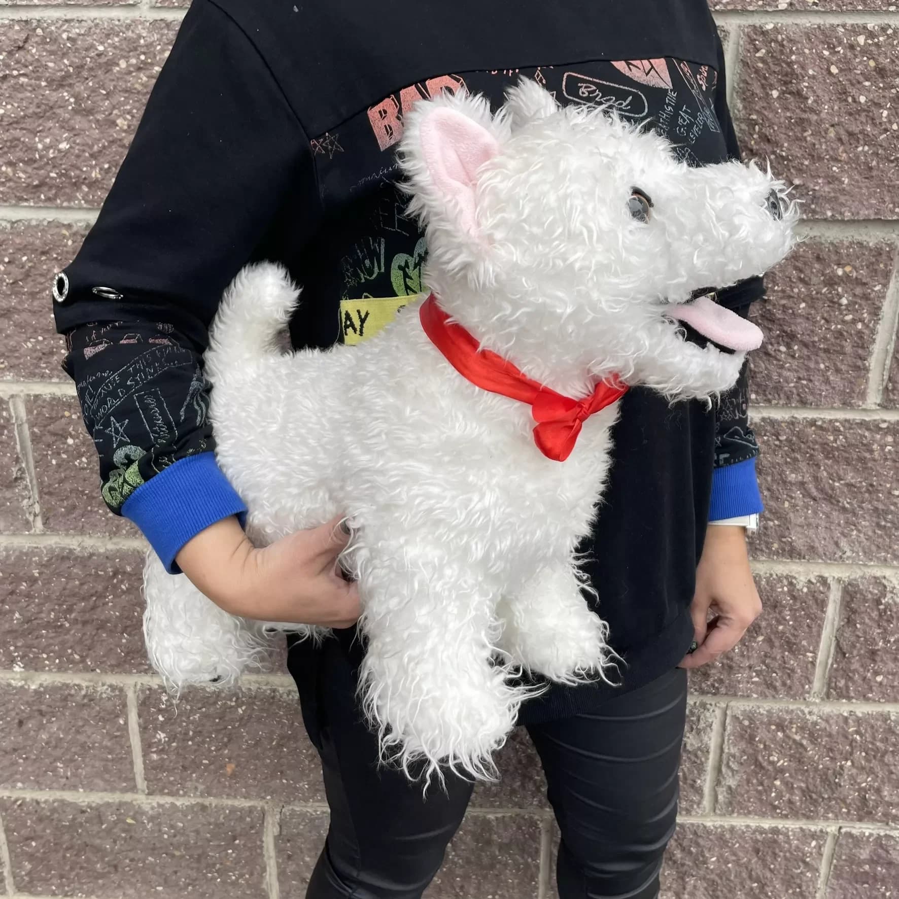 Peluche chien ' Terrier Roxy ', 40 cm