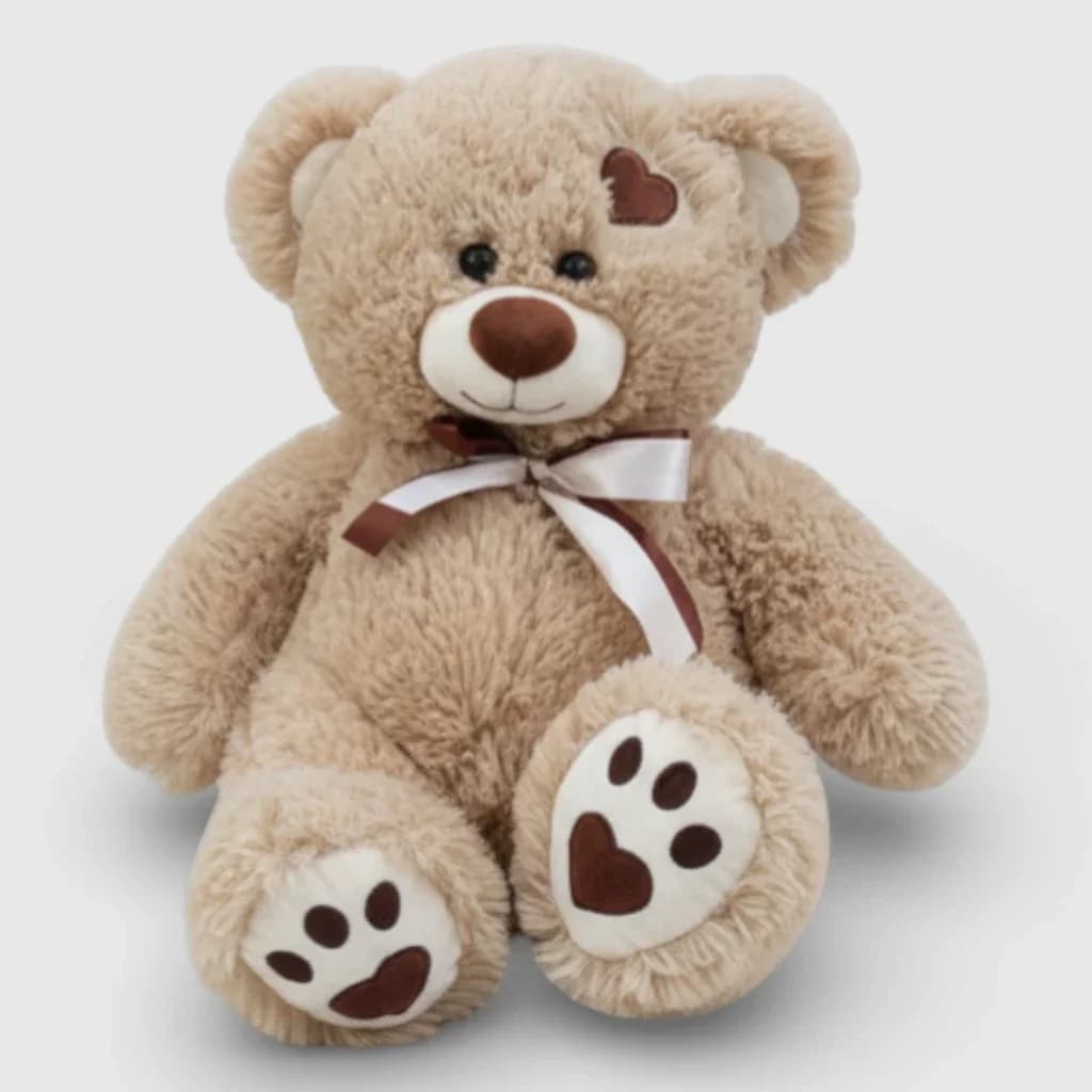 Ours en peluche marron, 38 cm.