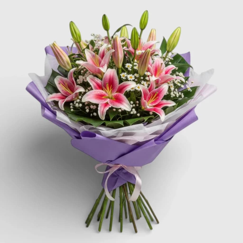 Bouquet de lys ' Fontaine de fleurs '