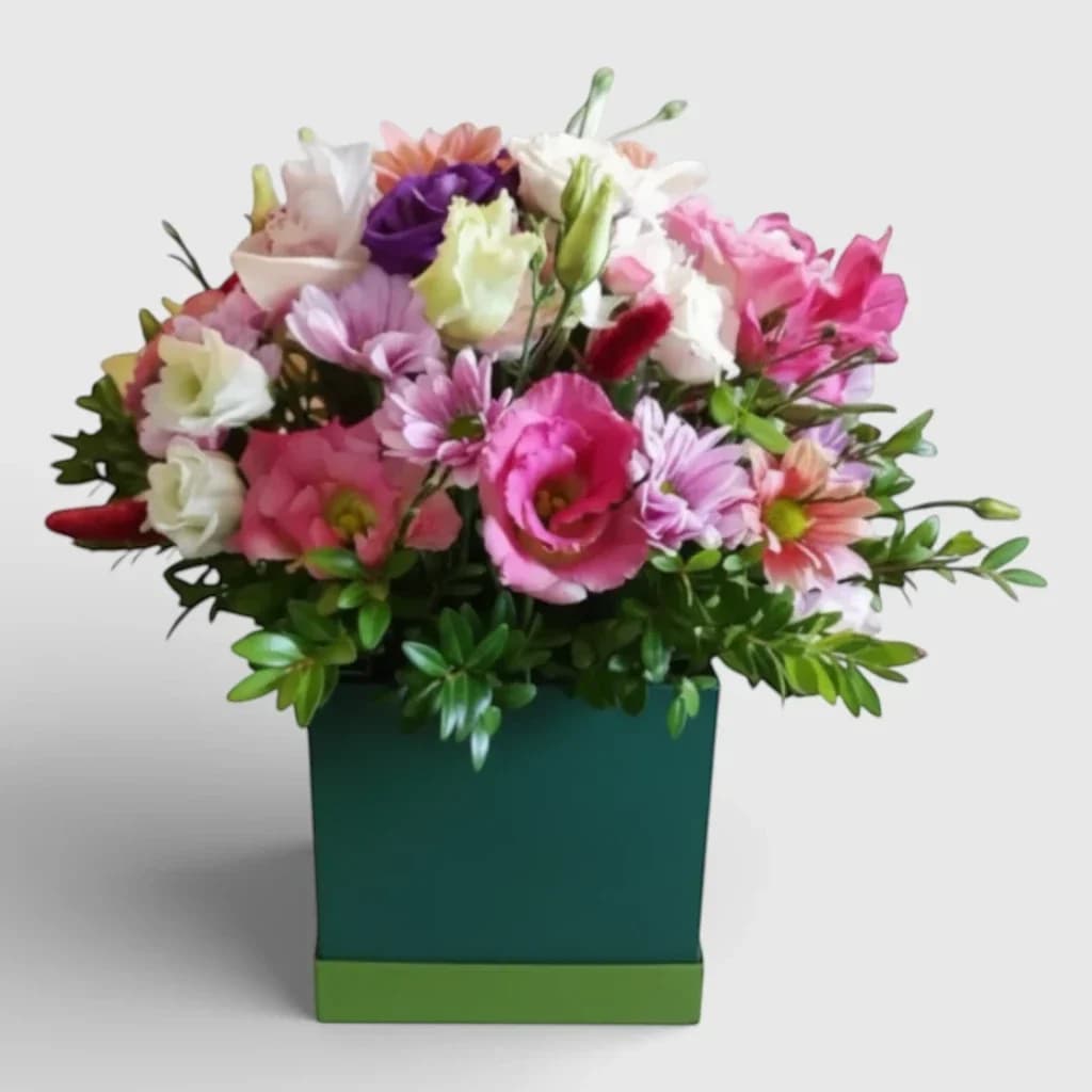 Fleurs dans la boîte ' Impression vive '