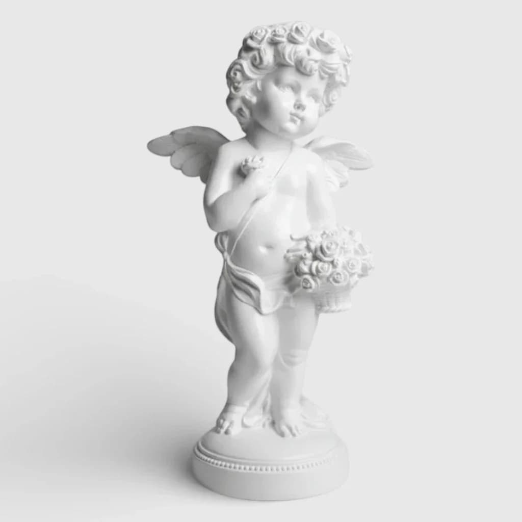 Statuette Ange avec bouquet